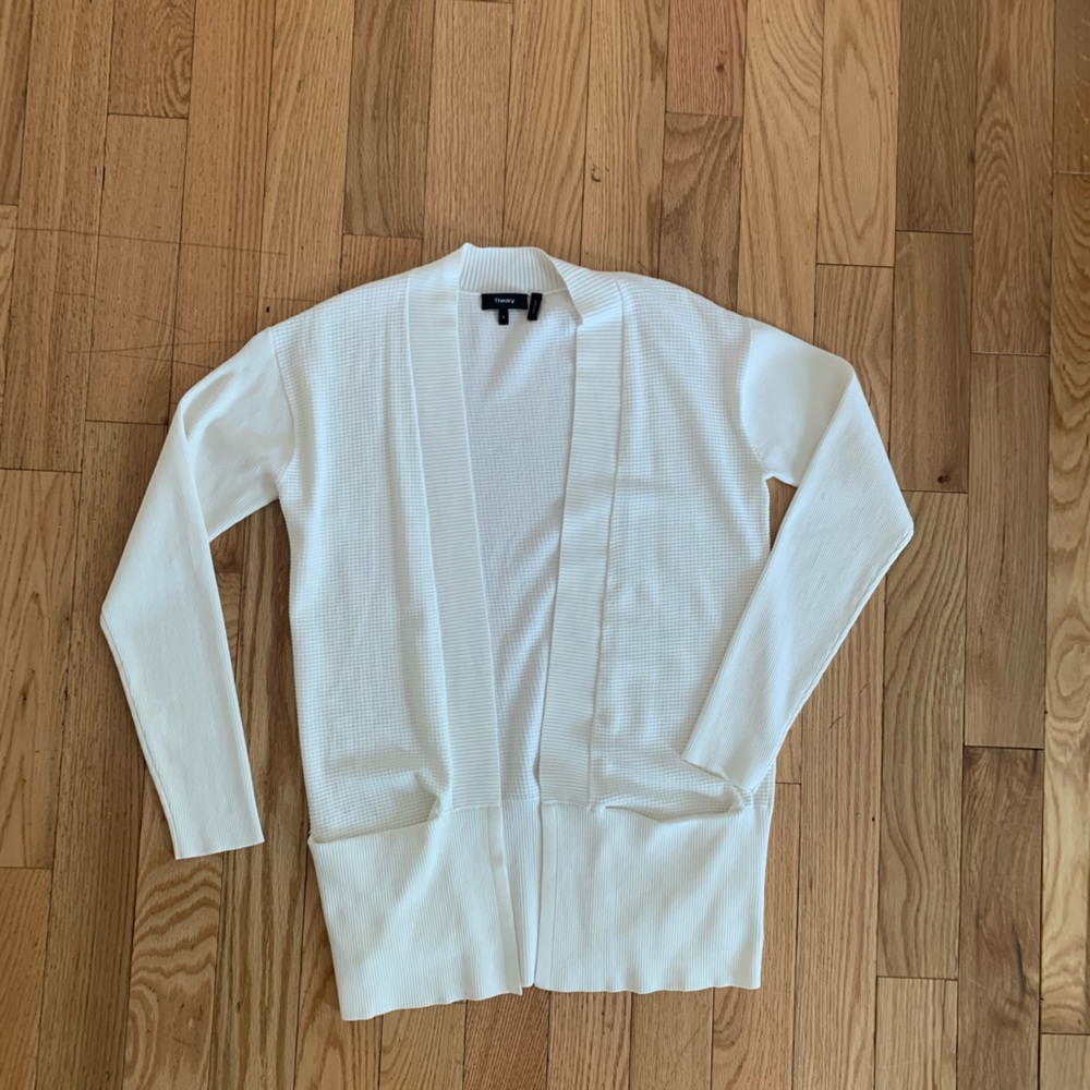 Theory Open Front Ribbed Cardigan (small)